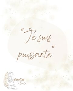 mantra "je suis puissante"