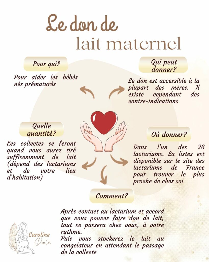 infographie sur le don de lait maternel